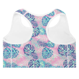 Tropical Padded Sports Bra