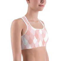 Load image into Gallery viewer, Pink Mermaid Sports bra
