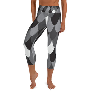 Modern Mermaid High Waisted Capri Leggings