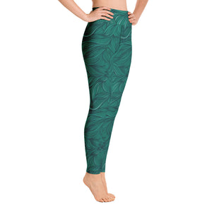 Lula Activewear Rainforest Green High Waisted Gym Leggings