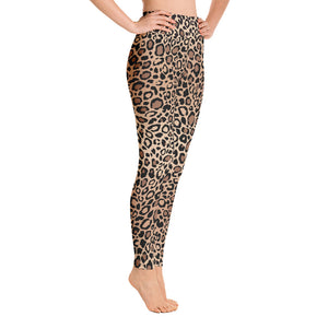 Leopard Print High Waisted Yoga Leggings