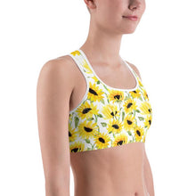 Load image into Gallery viewer, Sunflower sports bra