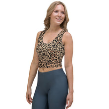 Load image into Gallery viewer, Leopard Print Yoga Crop Top