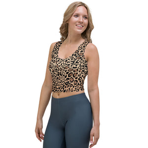 Leopard Print Yoga Crop Top