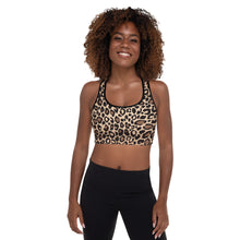 Load image into Gallery viewer, Leopard Print Padded Sports Bra