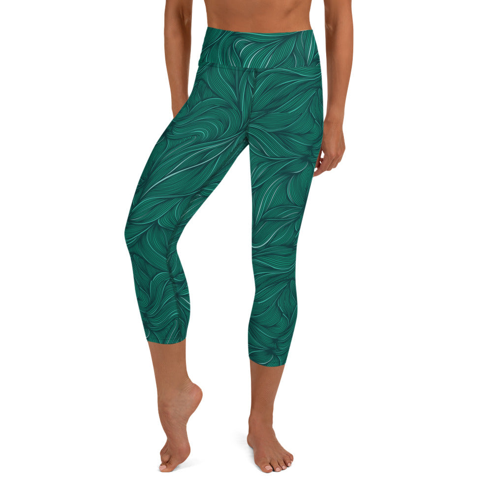 Rainforest High Waisted Capri Leggings
