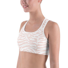 Load image into Gallery viewer, Pink Zebra Sports Bra