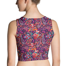 Load image into Gallery viewer, Pink Paisley Crop Top