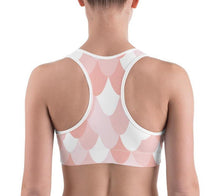 Load image into Gallery viewer, Pink Mermaid Sports bra