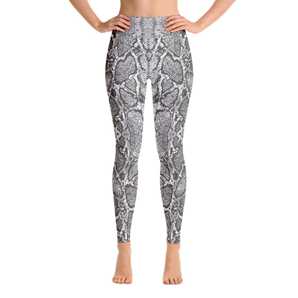 Snakeskin Print High Waisted Leggings