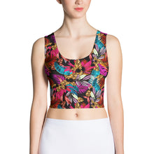 Load image into Gallery viewer, Cropped floral activewear top for women