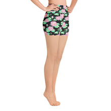 Load image into Gallery viewer, Lotus Flower High Waisted Shorts
