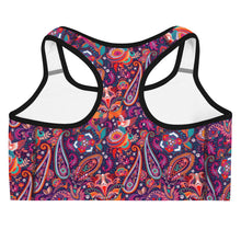 Load image into Gallery viewer, Pink Paisley Sports Bra