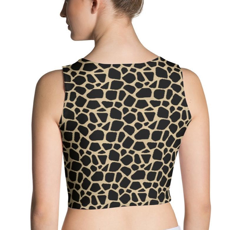 Giraffe Fitted Crop Top