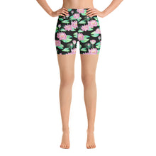 Load image into Gallery viewer, Lotus Flower High Waisted Shorts