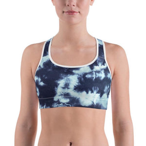 Lula Activewear Deep Ocean tie dye sports bra