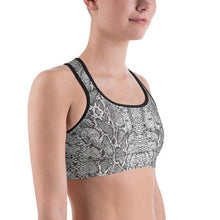 Load image into Gallery viewer, Snakeskin Sports Bra