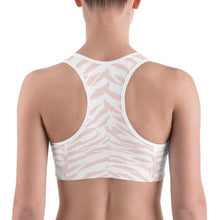 Load image into Gallery viewer, Pink Zebra Sports Bra