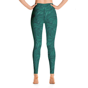 Lula Activewear Rainforest Green High Waisted Gym Pants
